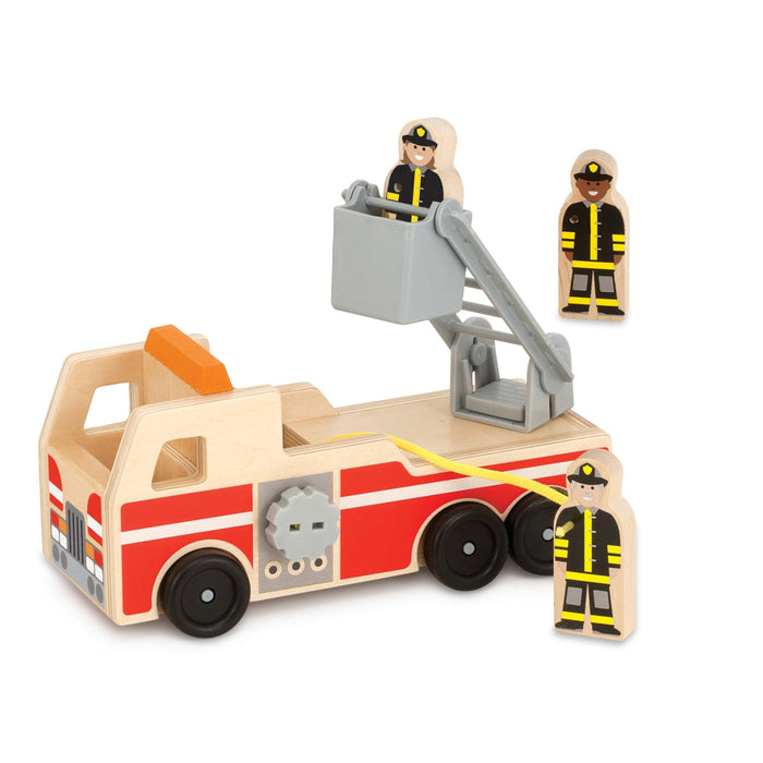 Classic Wooden Fire Truck Play Set E8