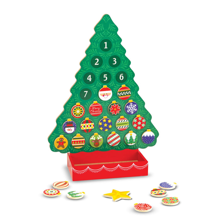 Countdown to Christmas Wooden Seasonal Calendar N1