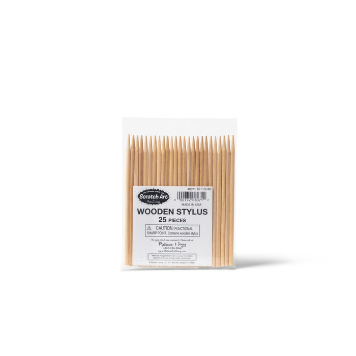 Scratch Art 25 Wood Stylus Tools F5