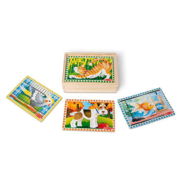 Wooden Jigsaw Puzzles in a Box - Pets M1