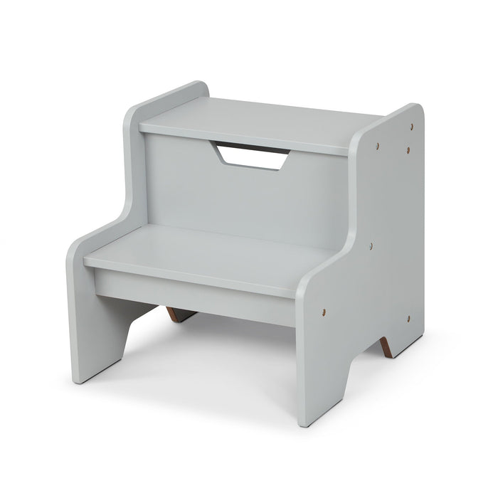 Wooden Step Stool – Gray W8