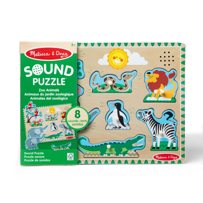Zoo Animals Sound Puzzle - 8 Pieces P8