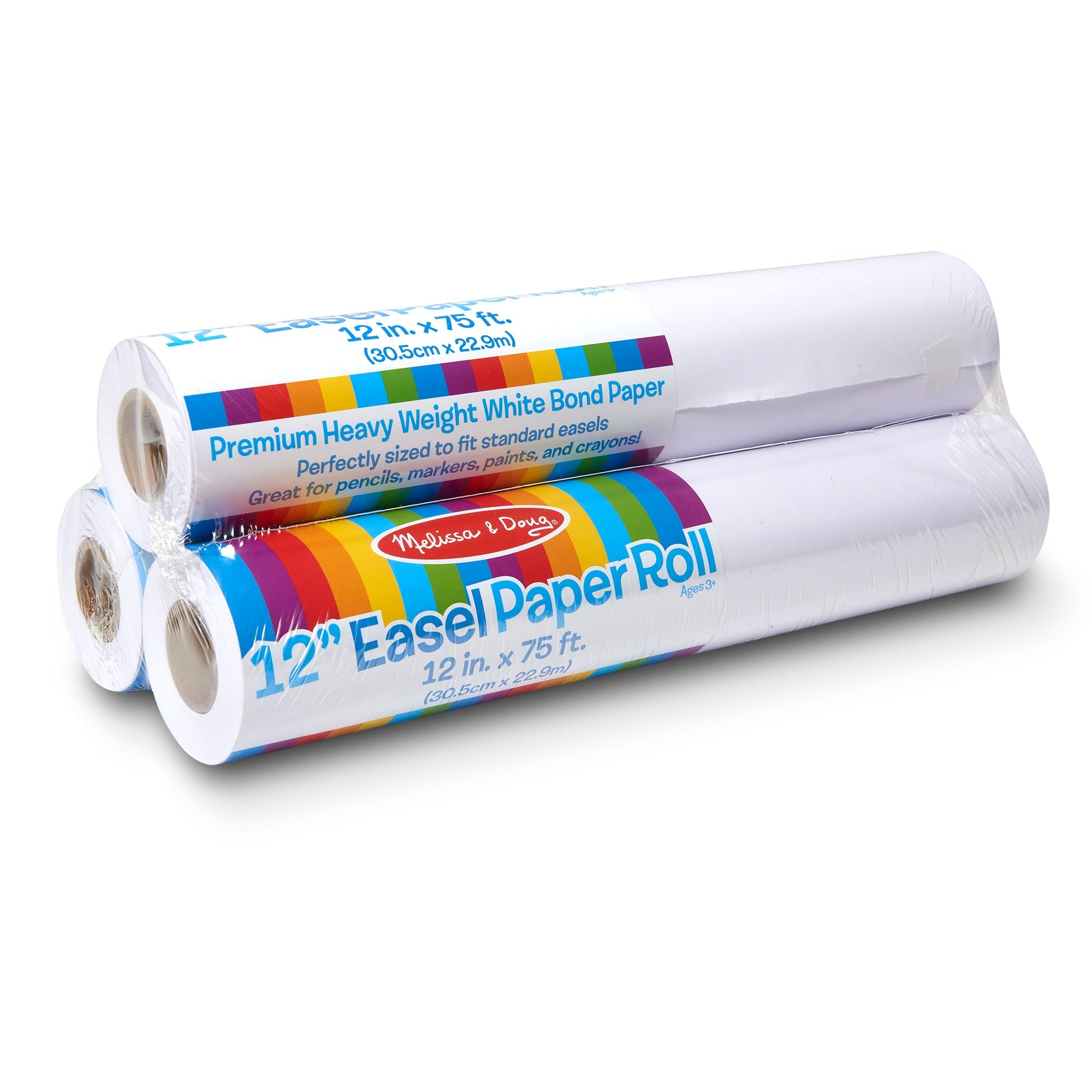 12-Inch Easel Paper Roll 3-Pack K8