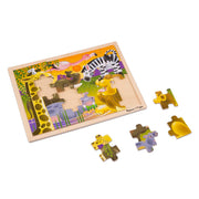 African Plains Wooden Jigsaw Puzzle - 24 Pieces A9
