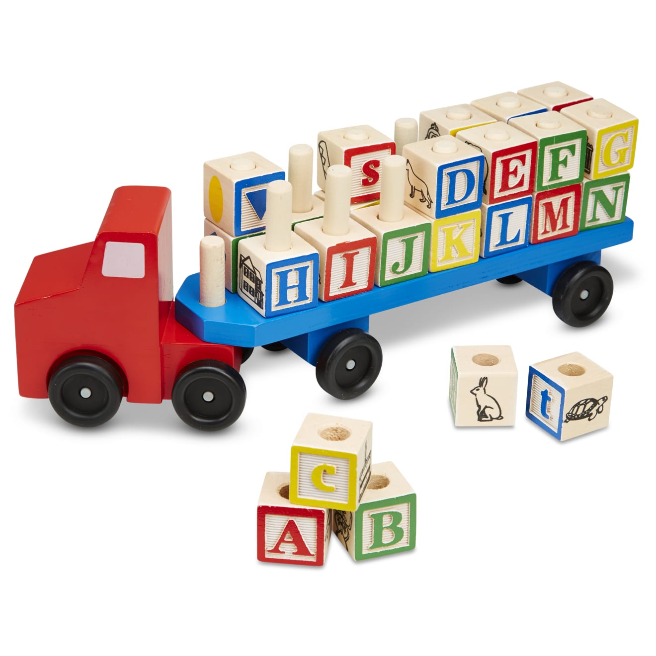 Alphabet Blocks Wooden Truck H8
