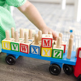 Alphabet Blocks Wooden Truck H8