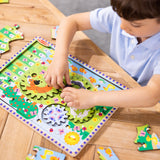 Animal Chase I-Spy Wooden Gear Puzzle Y4