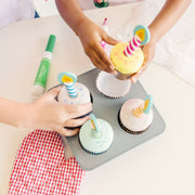 Bake & Decorate Wooden Cupcake Play Set W8