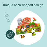 Busy Barn Shaped Floor Puzzle - 32 Pieces F4