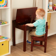 Child's Lift-Top Desk & Chair - Espresso B4