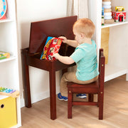 Child's Lift-Top Desk & Chair - Espresso B4