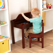 Child's Lift-Top Desk & Chair - Espresso B4