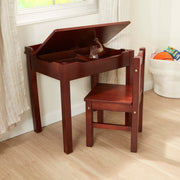 Child's Lift-Top Desk & Chair - Espresso B4