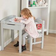 Child's Lift-Top Desk & Chair - Gray T5