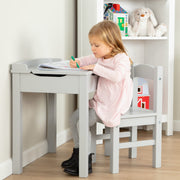 Child's Lift-Top Desk & Chair - Gray T5