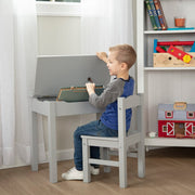 Child's Lift-Top Desk & Chair - Gray T5