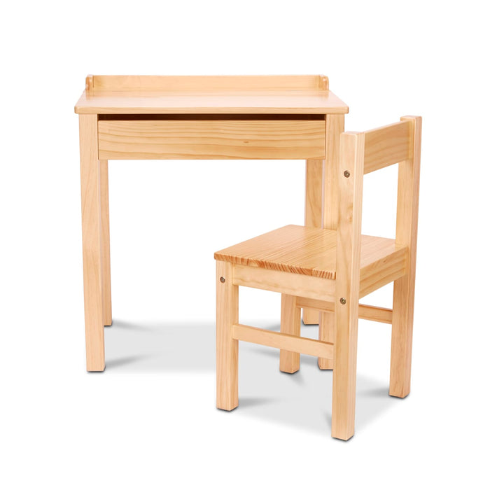 Child's Lift-Top Desk & Chair - Honey E4