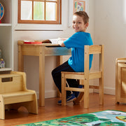 Child's Lift-Top Desk & Chair - Honey E4