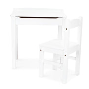 Child's Lift-Top Desk & Chair - White T4
