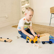 Classic Toy Dump Truck & Loader Q7