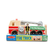 Classic Wooden Fire Truck Play Set E8