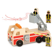 Classic Wooden Fire Truck Play Set E8