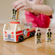 Classic Wooden Fire Truck Play Set Q6