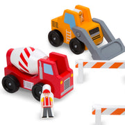 Classic Wooden Toy Construction Vehicle Set Z5