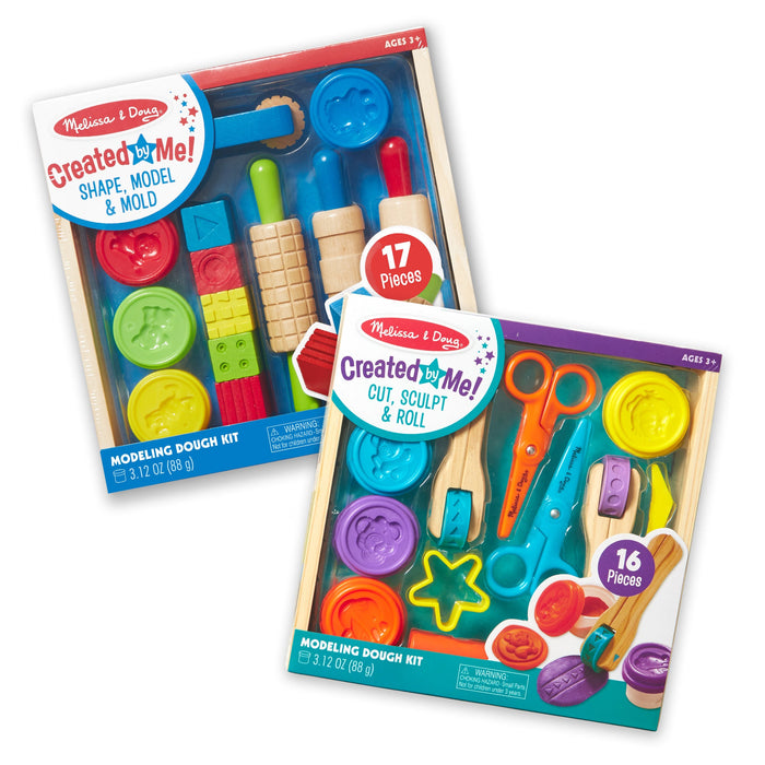 Clay Activity 2-Pack: Shape, Model & Mold; Cut, Sculpt & Stamp K0