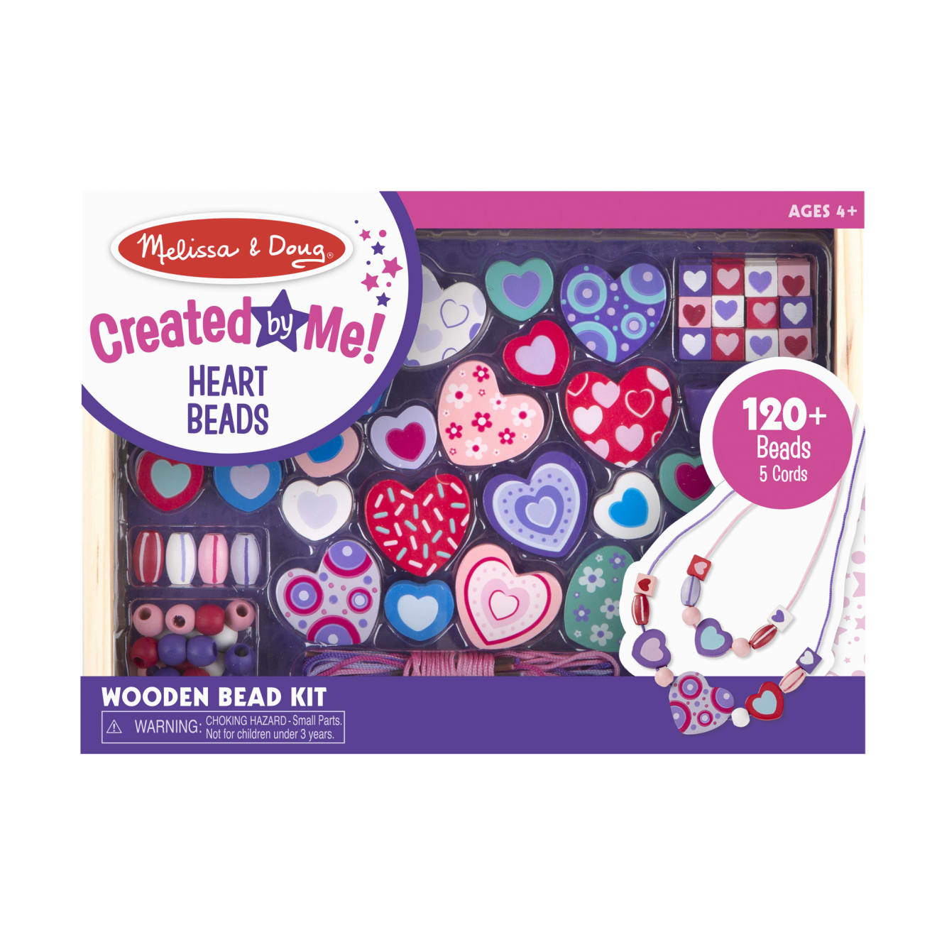 Created by Me! Heart Beads Wooden Bead Kit Y8