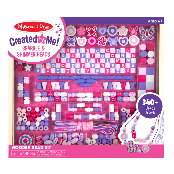 Created by Me! Sparkle & Shimmer Beads Wooden Bead Kit G3
