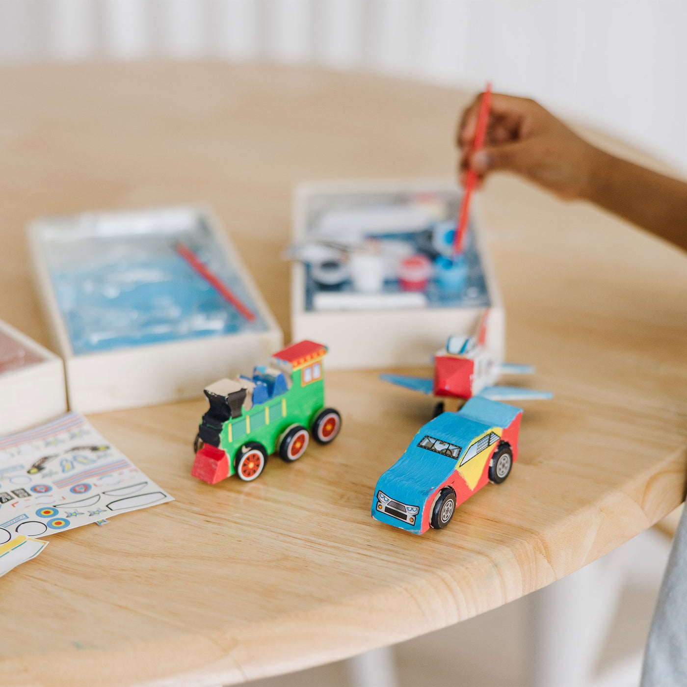 Createed by Me!™ Vehicle Craft Kit 3-Pack: Plane, Train, Race Car H4