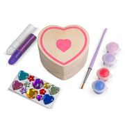 Decorate-Your-Own Wooden Heart Box H8