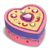 Decorate-Your-Own Wooden Heart Box H8