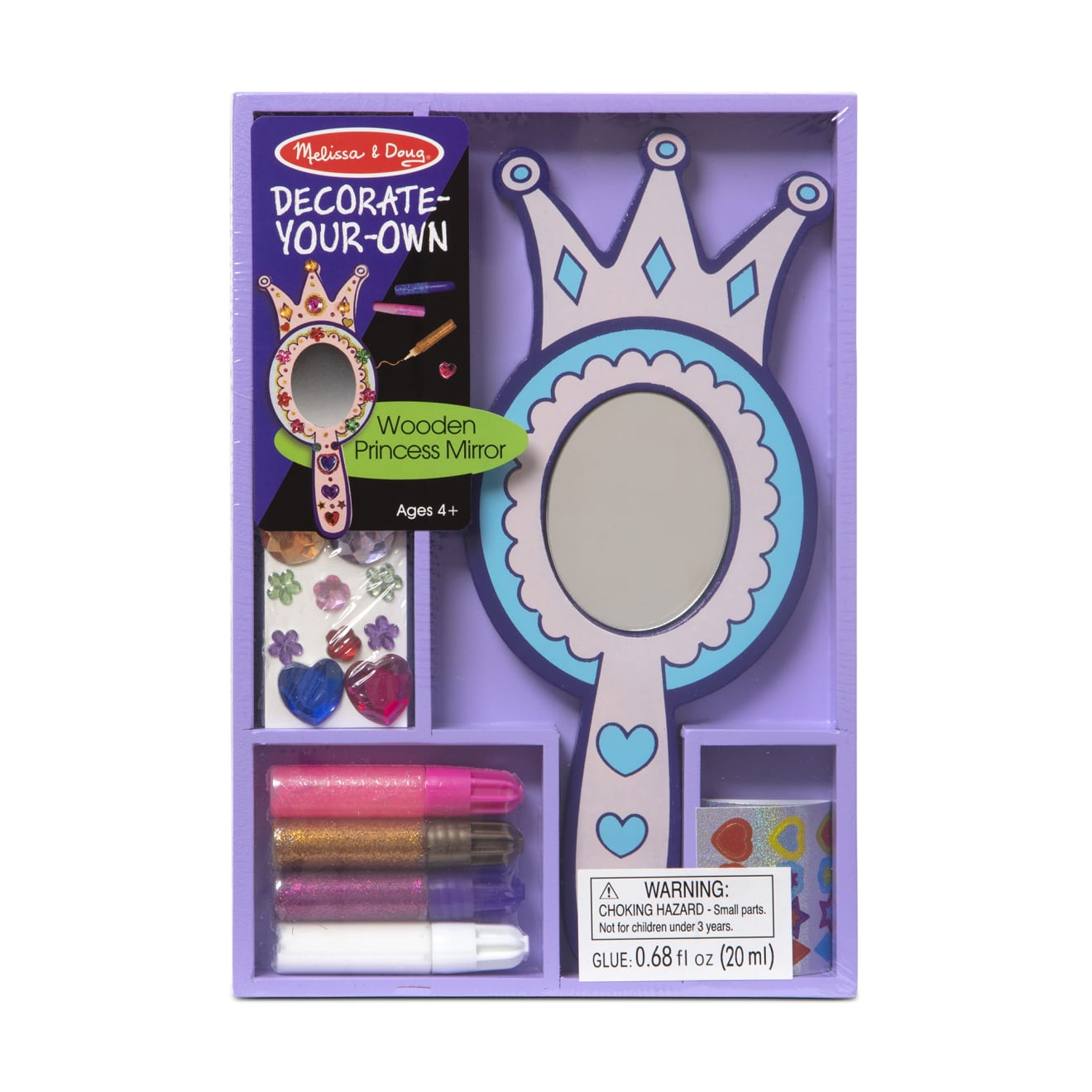 Decorate-Your-Own Wooden Princess Mirror J5