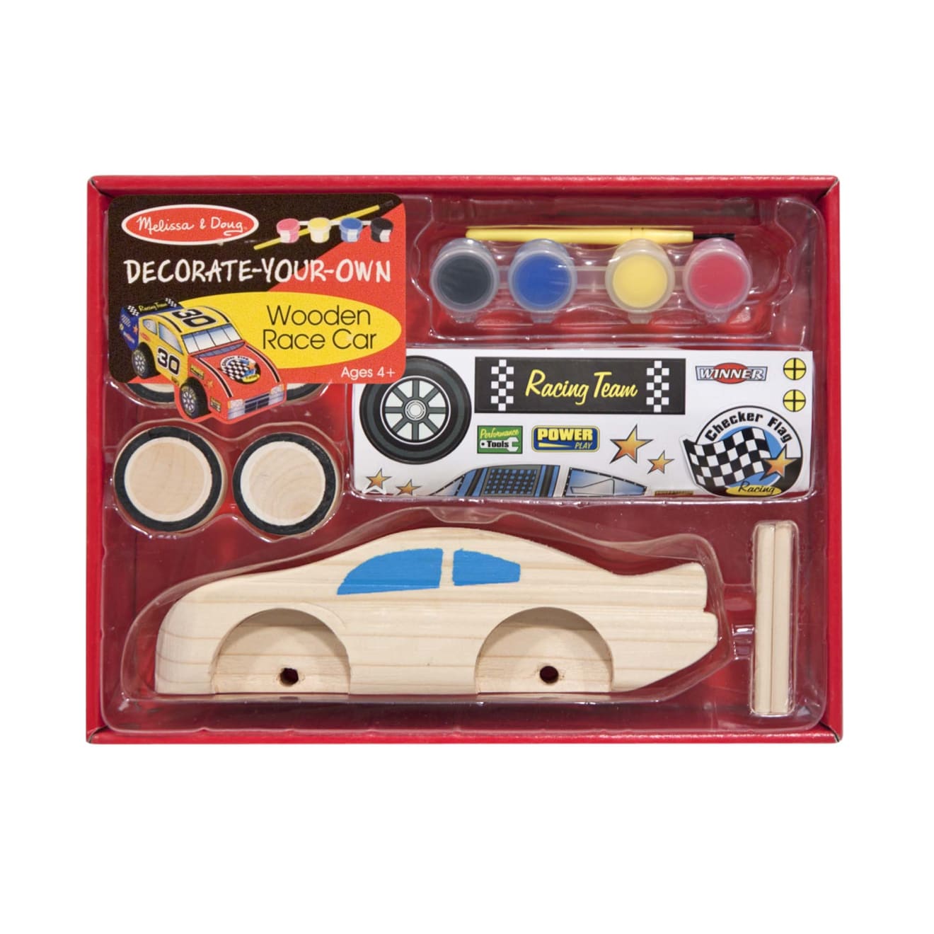 Decorate-Your-Own Wooden Race Car Q6