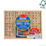 Deluxe Wooden Stamp Set - ABCs 123s I2