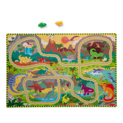 Dinosaur Adventure Tracks Floor Puzzle – 48 Pieces + 2 Wind-Up Dinosaurs L2