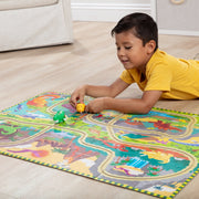 Dinosaur Adventure Tracks Floor Puzzle – 48 Pieces + 2 Wind-Up Dinosaurs L2