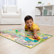 Dinosaur Adventure Tracks Floor Puzzle – 48 Pieces + 2 Wind-Up Dinosaurs L2