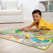 Dinosaur Adventure Tracks Floor Puzzle – 48 Pieces + 2 Wind-Up Dinosaurs L2