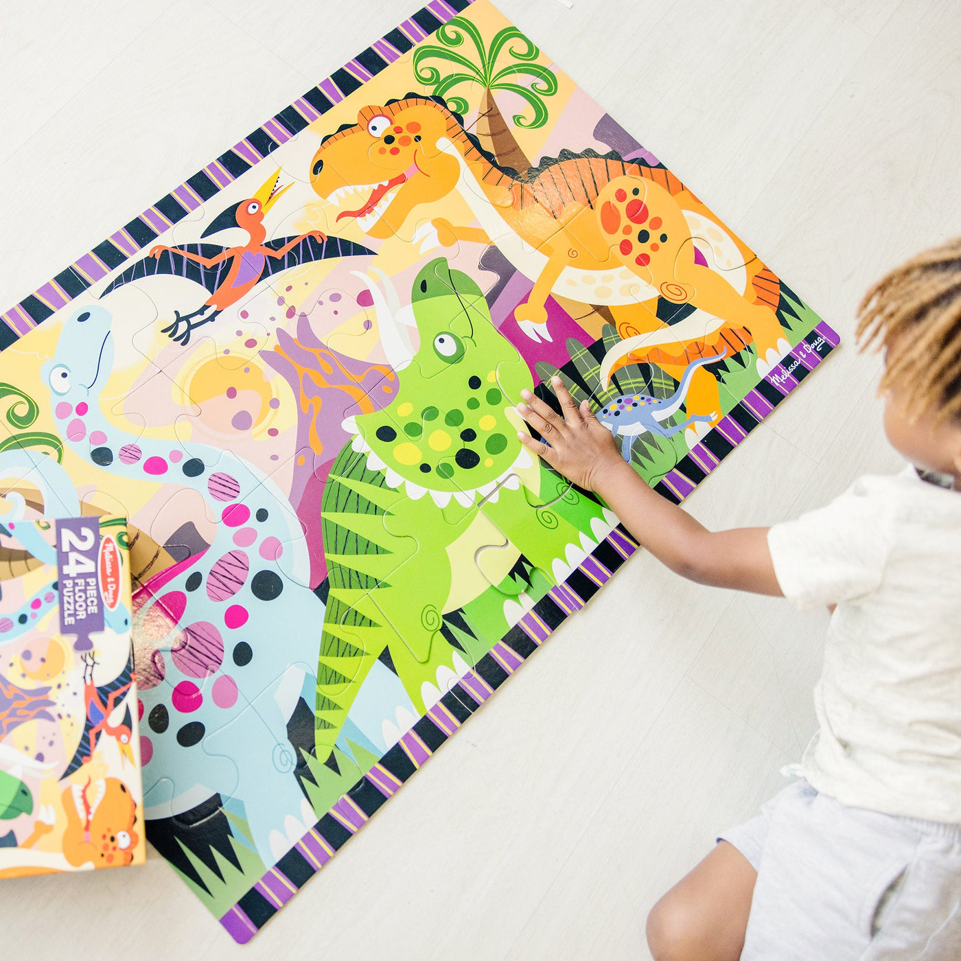Dinosaur Dawn Floor Puzzle - 24 Pieces Q5