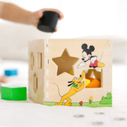 Disney Mickey Mouse & Friends Wooden Shape Sorting Cube D8