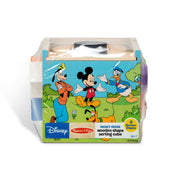Disney Mickey Mouse & Friends Wooden Shape Sorting Cube D8