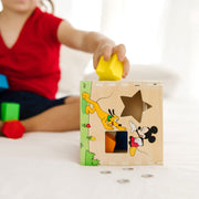Disney Mickey Mouse & Friends Wooden Shape Sorting Cube D8