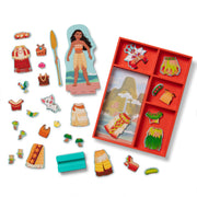 Disney Moana Wooden Magnetic Dress-Up Play Set V9