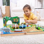 Disney Take-Along Safari Wooden Play Set S6