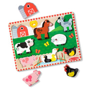 Farm Animals Chunky Puzzle - 8 Pieces B0