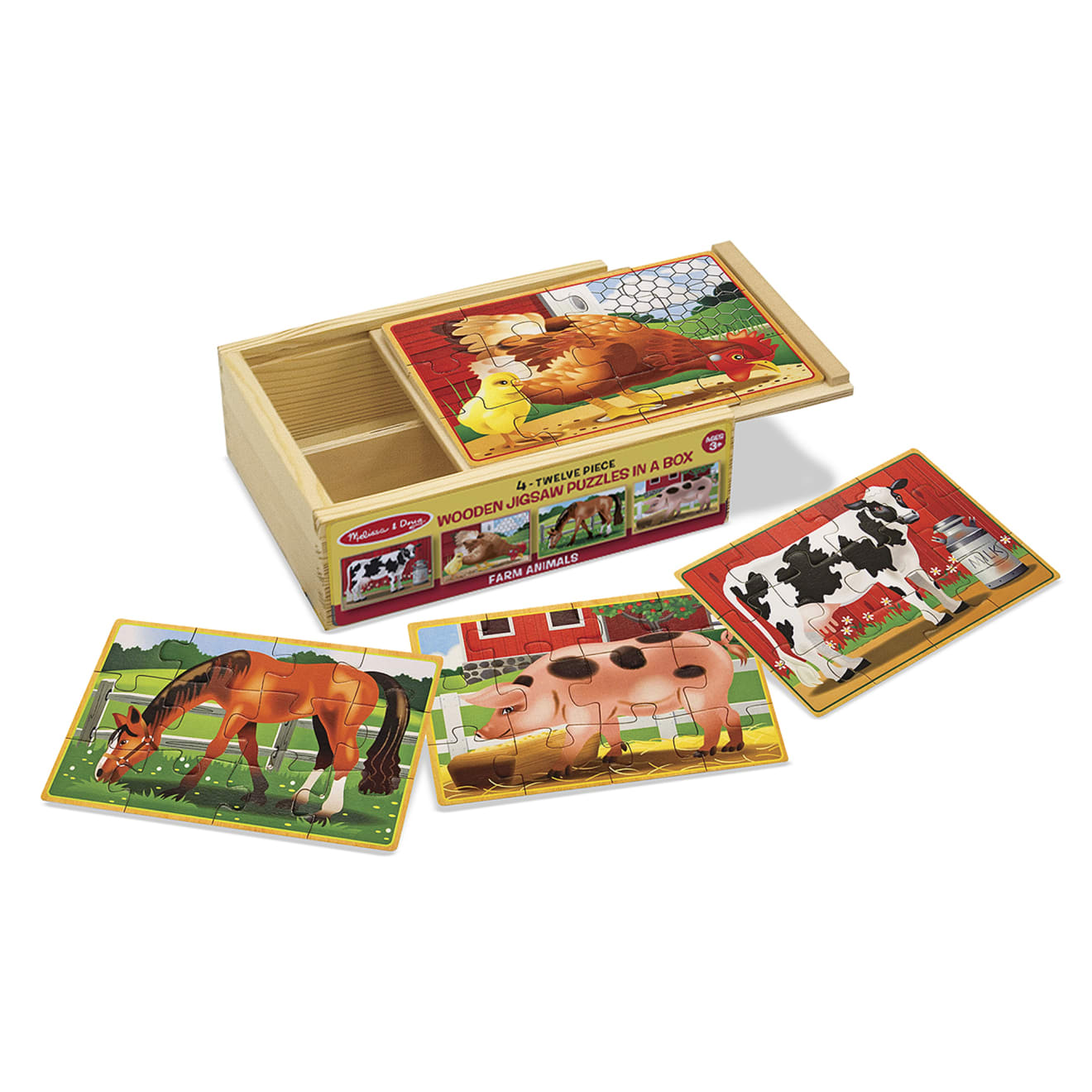 Farm Animals Jigsaw Puzzles in a Box O9