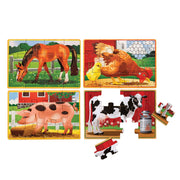 Farm Animals Jigsaw Puzzles in a Box O9